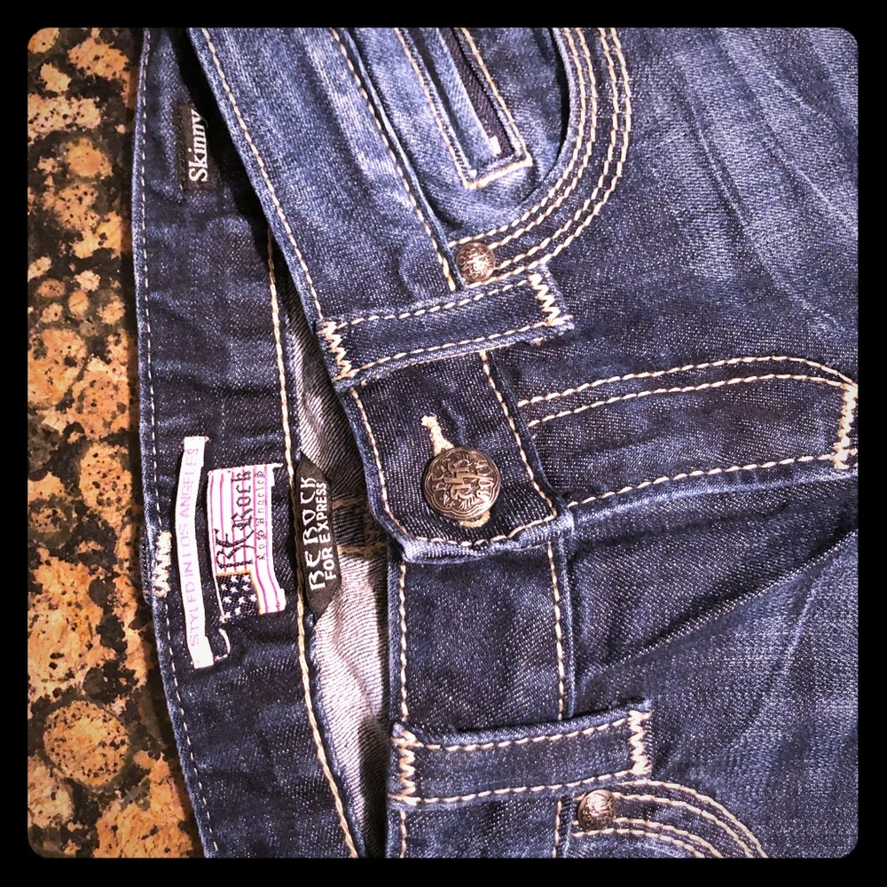 Express skinny Rerock Jeans EUC